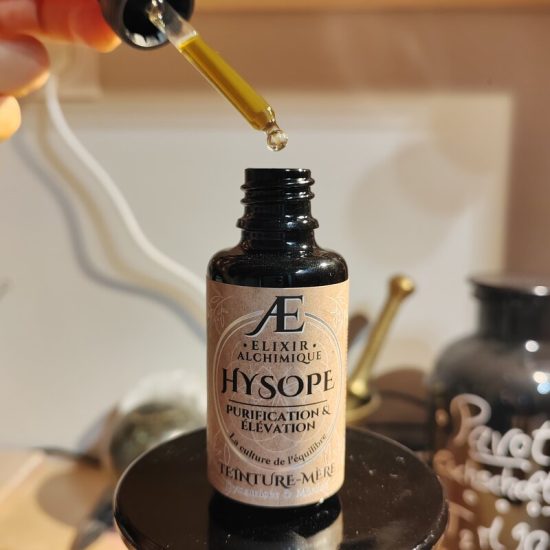 flacon compte goutte Miron élixir alchimique hysope